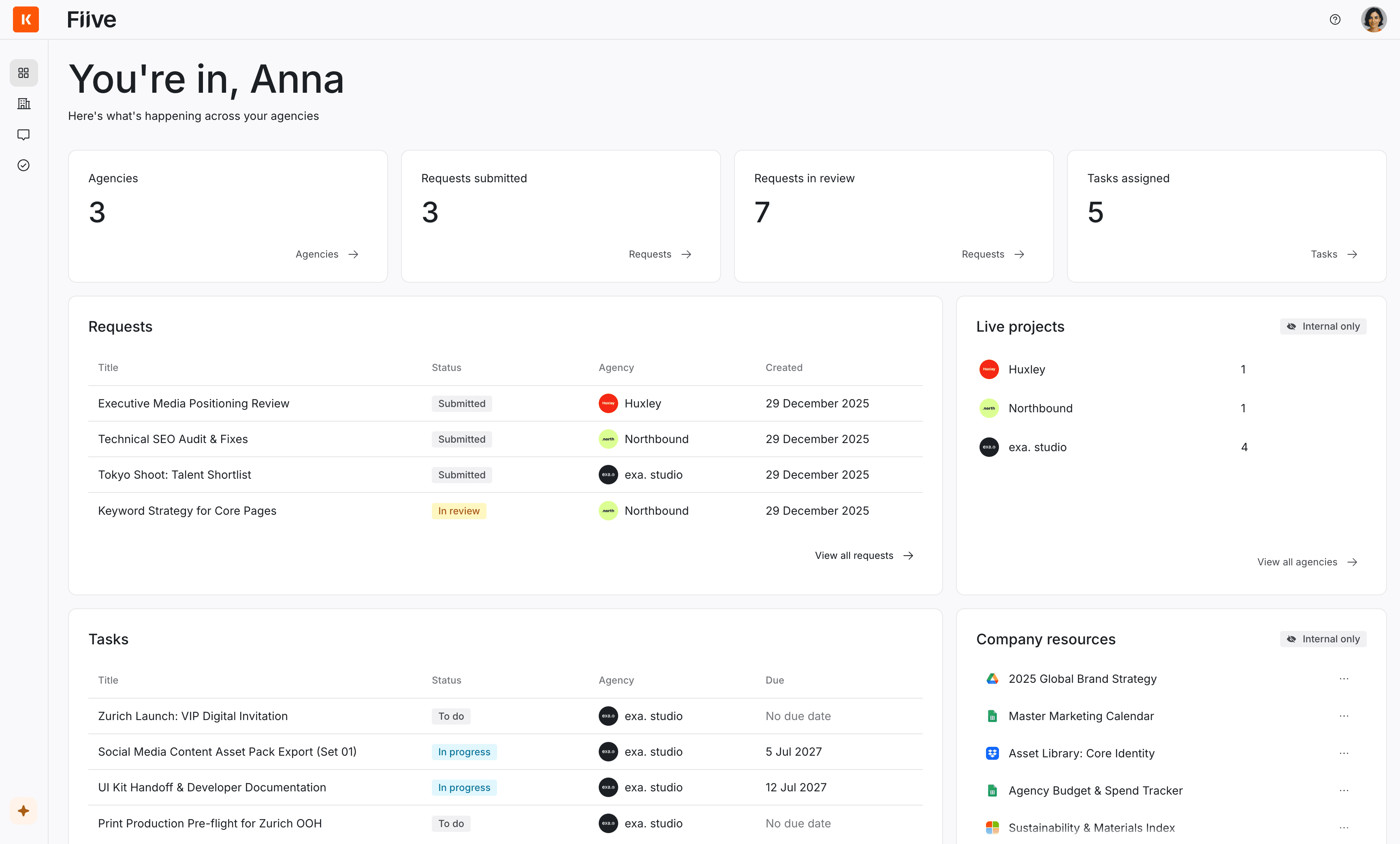 Client Portal Dashboard